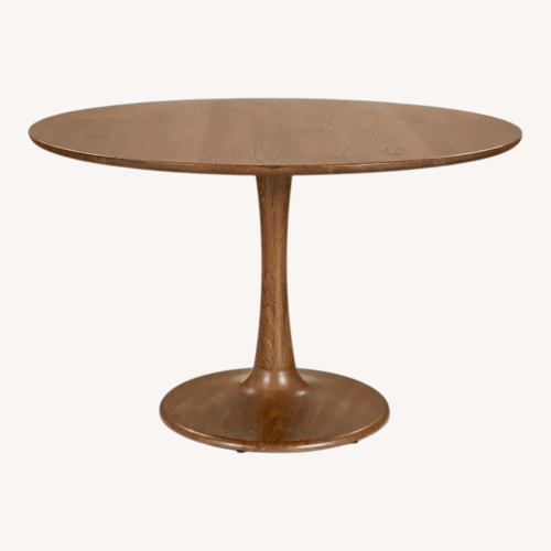 Used Article Hendrick Dark Brown Wood Dining Table for sale on AptDeco