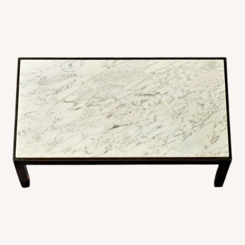 Used Vintage/Antique Finds White Marble Coffee Table for sale on AptDeco