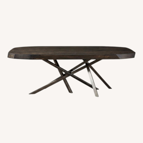 Used Arhaus Dark Brown Wood Dining Table for sale on AptDeco