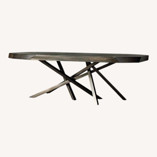 Used Arhaus Dark Brown Wood Dining Table for sale on AptDeco