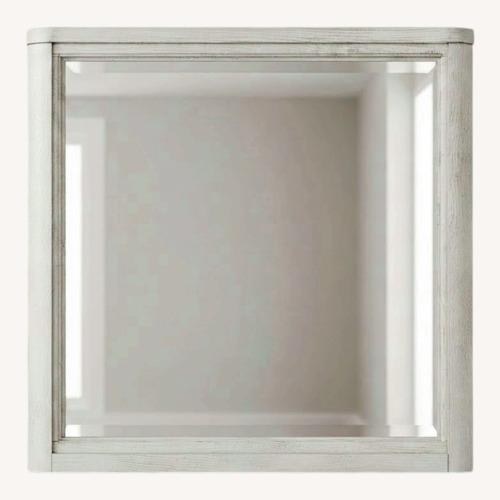 Used Light Gray Wood Wall Mirror for sale on AptDeco