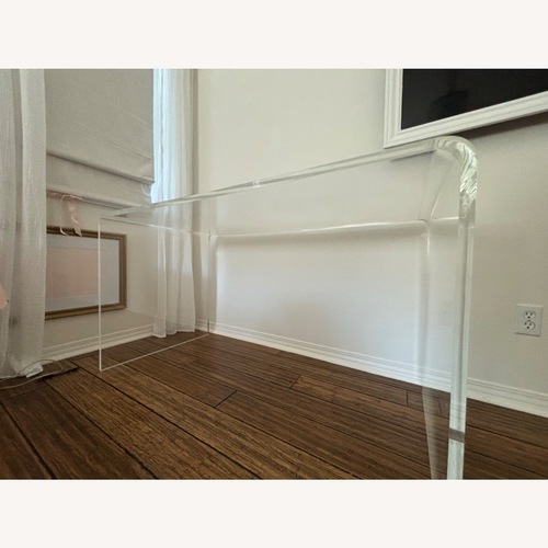 Used CB2 Peekaboo Acrylic Desk for sale on AptDeco
