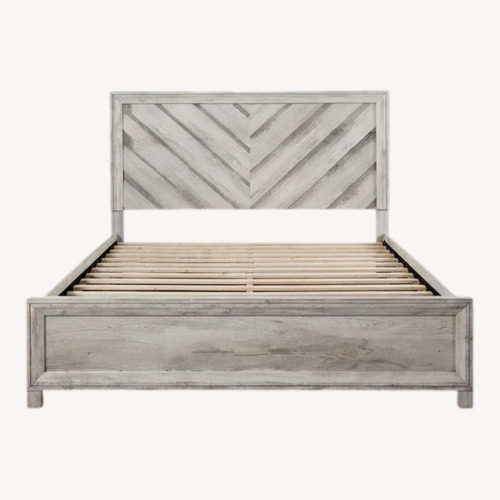 Used City Furniture Wood Queen Bed for sale on AptDeco