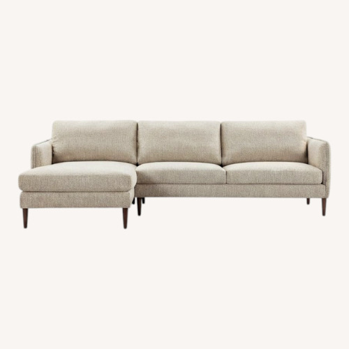 Used Joss & Main Hedley Fabric 3+ Piece Sectional for sale on AptDeco