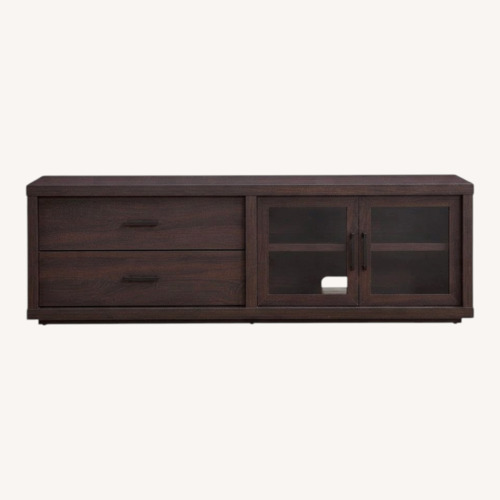 Used Walmart Dark Brown TV Stand for sale on AptDeco