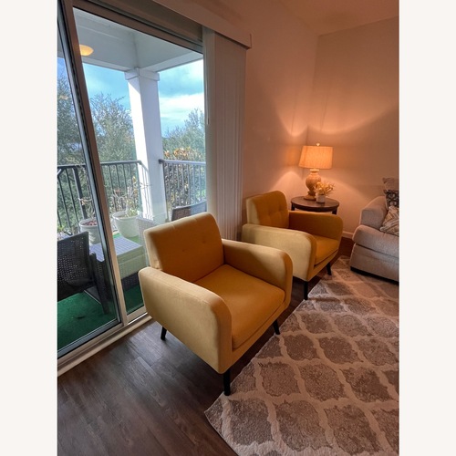 Used Yellow Accent Chair 2x for sale on AptDeco
