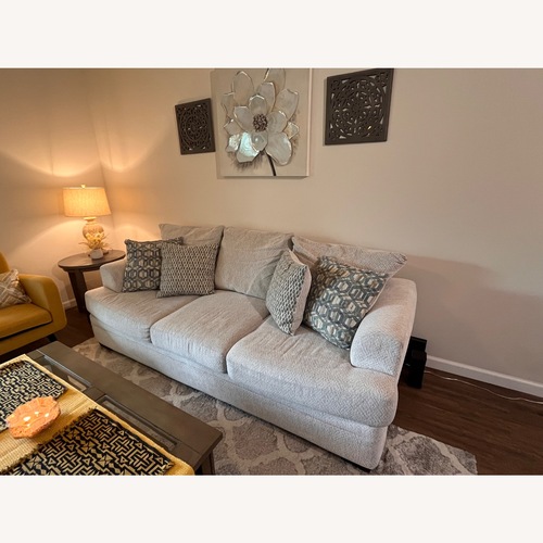 Used City Furniture Light Gray Fabric 3+ Seater Sofa for sale on AptDeco