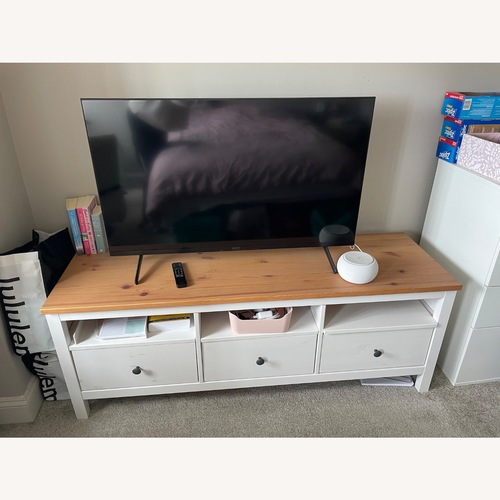 Used IKEA HEMNES White TV Stand for sale on AptDeco