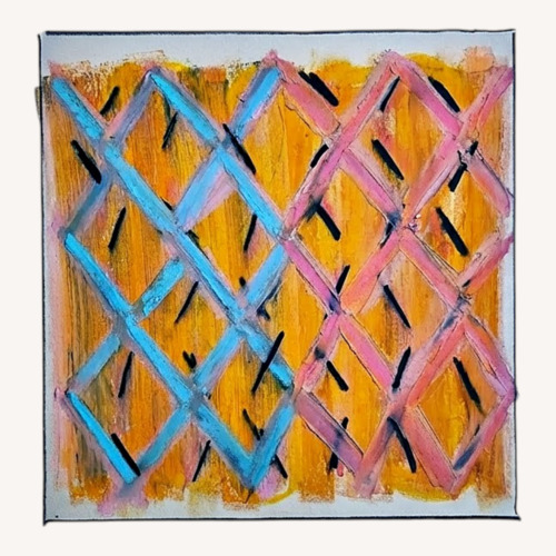 Used Vintage Abstract Oil Pastel by Paul Rinaldi for sale on AptDeco