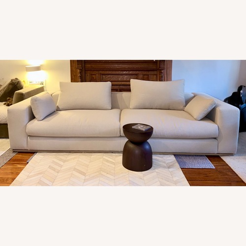Used Maiden Home Natural Fabric 3+ Seater Sofa for sale on AptDeco
