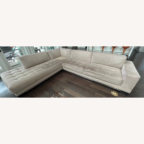 Used W. Schillig USA Natural 2 Piece Sectional for sale on AptDeco