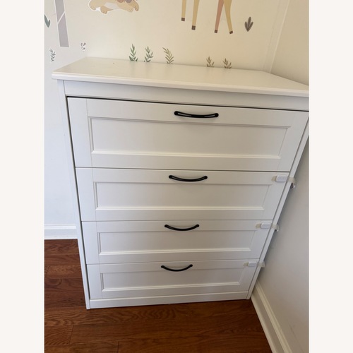 Used IKEA Songesand White 4 Drawer Dresser for sale on AptDeco
