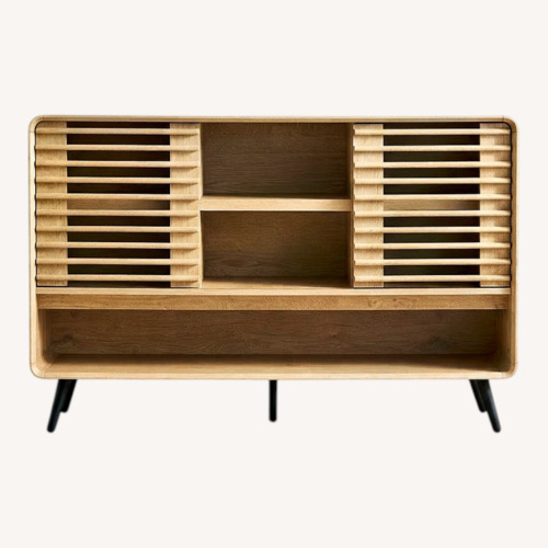 Used Bed Bath & Beyond Natural Wood Sideboard for sale on AptDeco