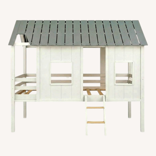 Used Wayfair White Wood Twin Bed for sale on AptDeco