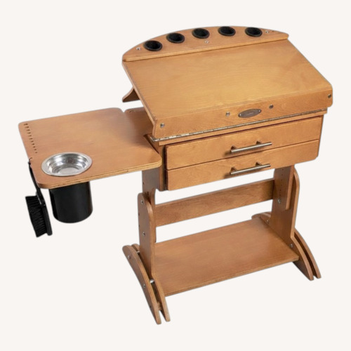 Used Light Brown Wood Desk for sale on AptDeco