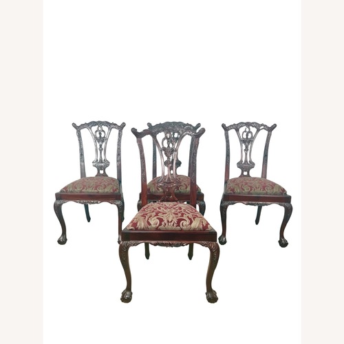 Used  4 Vintage Chippendale-Style Dining Chairs for sale on AptDeco