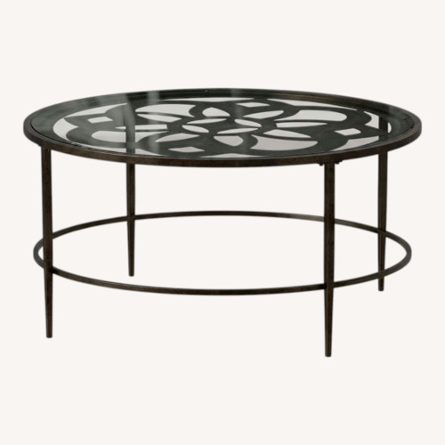 Used Light Gray Metal Coffee Table for sale on AptDeco