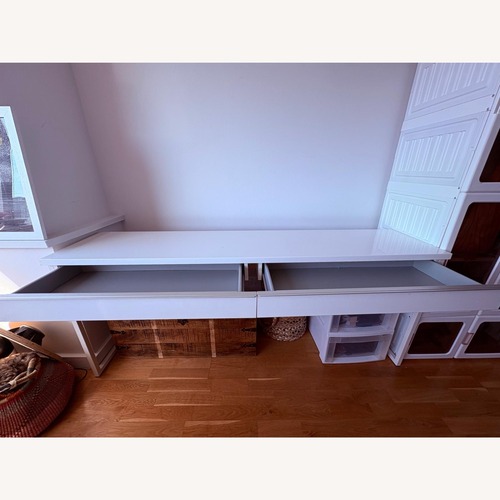 Used IKEA White Wood Desk for sale on AptDeco