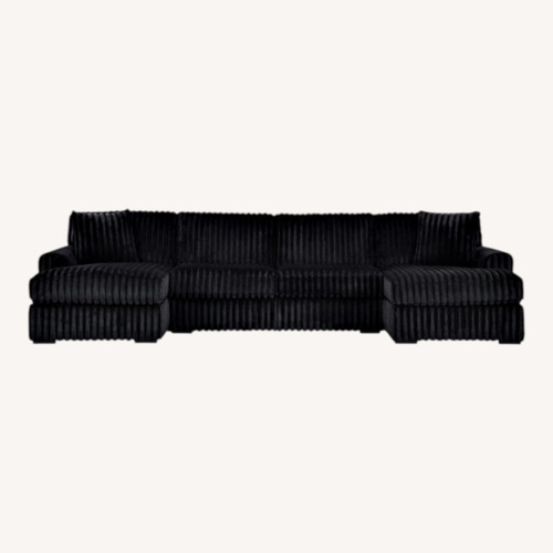 Used Ashley Furniture Black 3+ Piece Sectional for sale on AptDeco