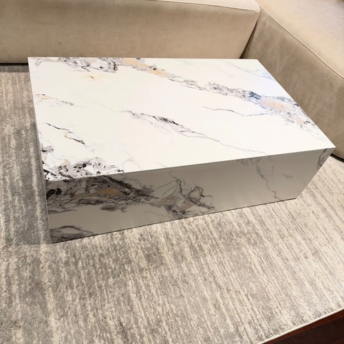 Used Faux Marble Coffee Table for sale on AptDeco