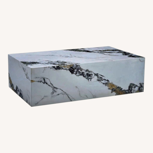 Used Faux Marble Coffee Table for sale on AptDeco