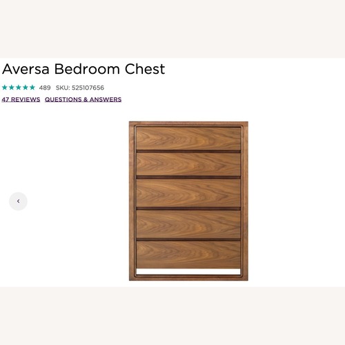 Used Raymour & Flanigan Aversa 5 Drawer Dresser for sale on AptDeco