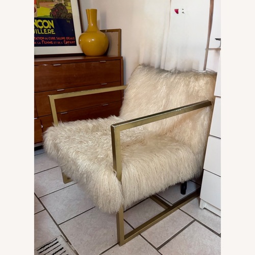 Used Natural Fur and Hide Accent Chair for sale on AptDeco