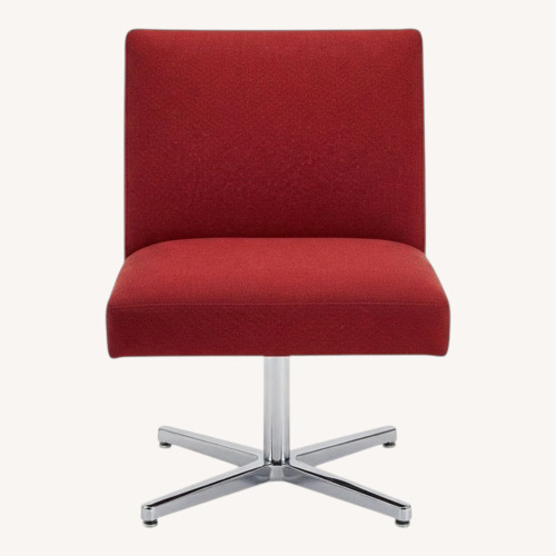 Used ABC Carpet & Home Red Swivel Slipper Chair for sale on AptDeco