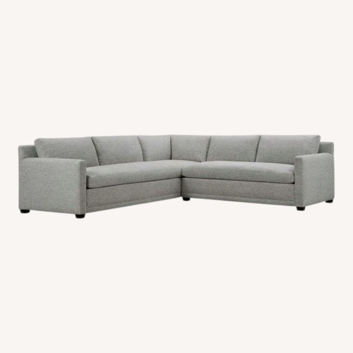 Used Club Furniture Natural Fabric 2 Piece Sectional for sale on AptDeco