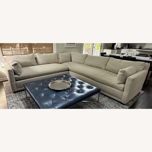 Used Club Furniture Natural Fabric 2 Piece Sectional for sale on AptDeco
