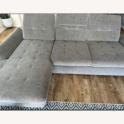 Used Alpine Furniture Light Gray 3+ Piece Sectional for sale on AptDeco