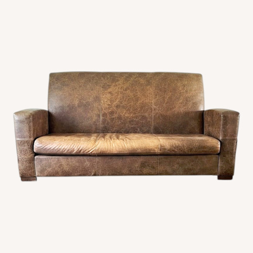Used Roger + Chris Hand-built Leather Sofa for sale on AptDeco