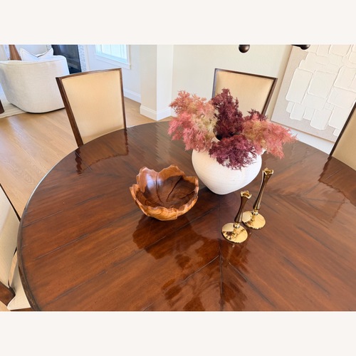 Used Century Furniture Dark Brown Wood Dining Table for sale on AptDeco