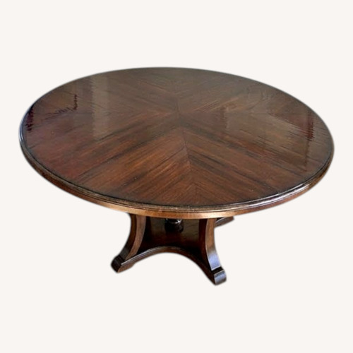 Used Century Furniture Dark Brown Wood Dining Table for sale on AptDeco