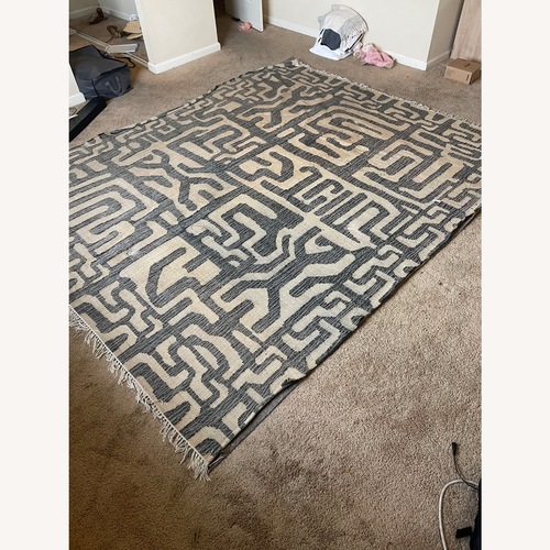 Used Anthropologie Handwoven Tyler Jute Rug Swatch 8' x 10' for sale on AptDeco