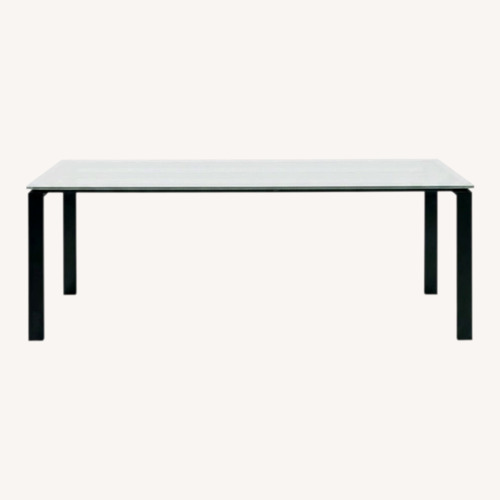 Used Room & Board Black Metal Dining Table for sale on AptDeco