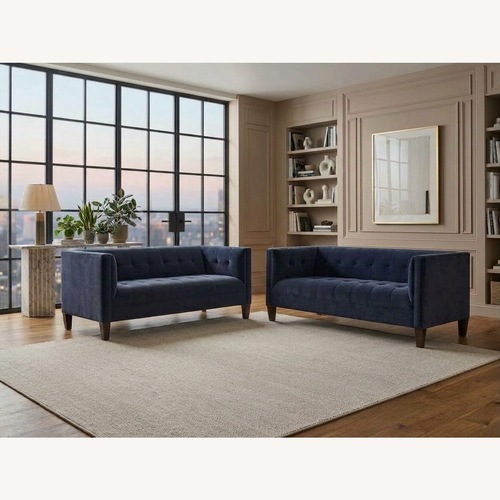 Used Mitchell Gold + Bob Williams Blue 3+ Seater Sofa for sale on AptDeco