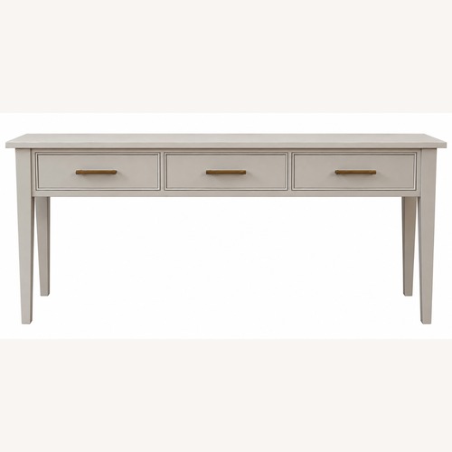 Used Light Gray Wood Console Table for sale on AptDeco