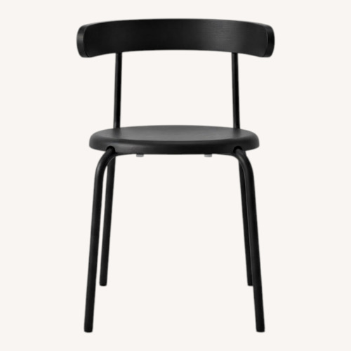 Used IKEA Black Metal Dining Chair for sale on AptDeco
