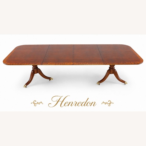 Used Henredon Dark Brown Wood Dining Table for sale on AptDeco