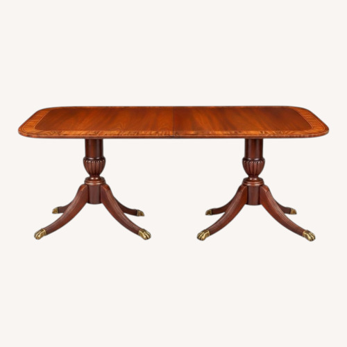 Used Thomasville Banded Double-Pedestal Dining Table  for sale on AptDeco