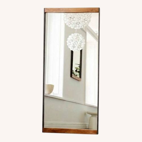 Used West Elm Industrial Wood Frame Floor Mirror for sale on AptDeco