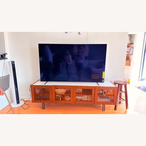 Used Castlery Dark Brown Wood Media Storage for sale on AptDeco