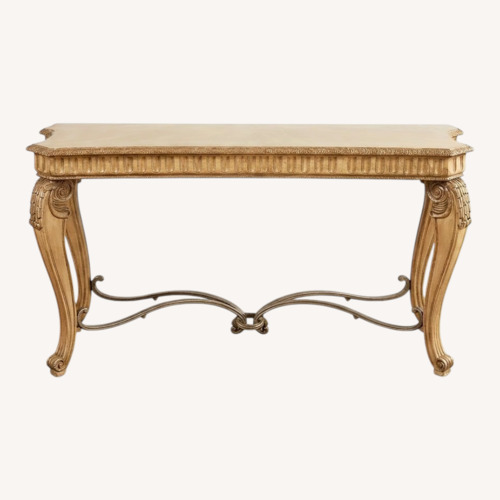 Used Ornate Gold Console Table for sale on AptDeco