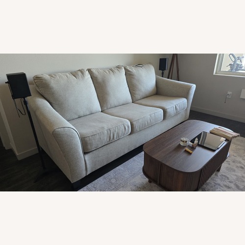 Used Living Spaces Kinsley 92" Sofa, Light Gray for sale on AptDeco