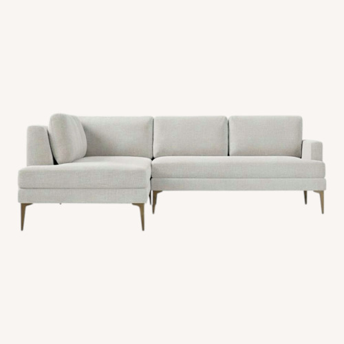 Used West Elm Andes Couch Left Side 2 Piece Sectional for sale on AptDeco