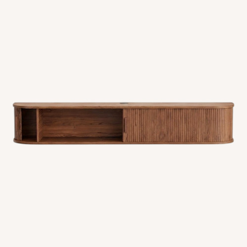 Used Amazon Dark Brown Wood Media Storage for sale on AptDeco