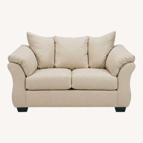 Used Ashley Furniture Darcy Natural Fabric Loveseat for sale on AptDeco