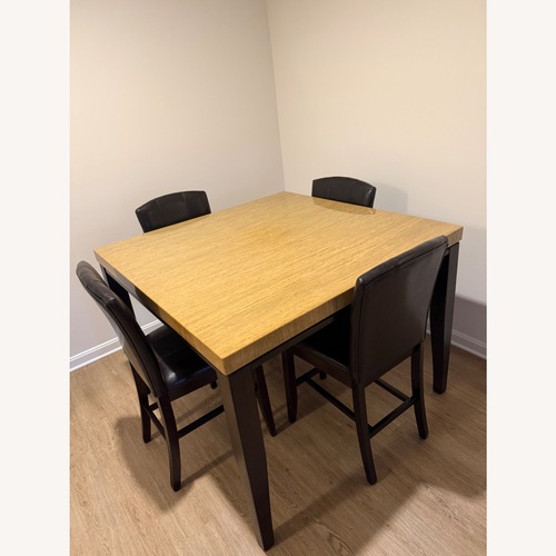 Used Ashley Furniture Natural Wood Dining Set for sale on AptDeco