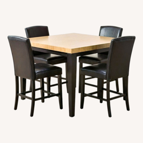 Used Ashley Furniture Natural Wood Dining Set for sale on AptDeco